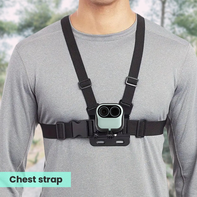 Hands-free camera chest strap