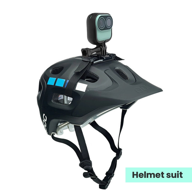 Action camera helmet mount